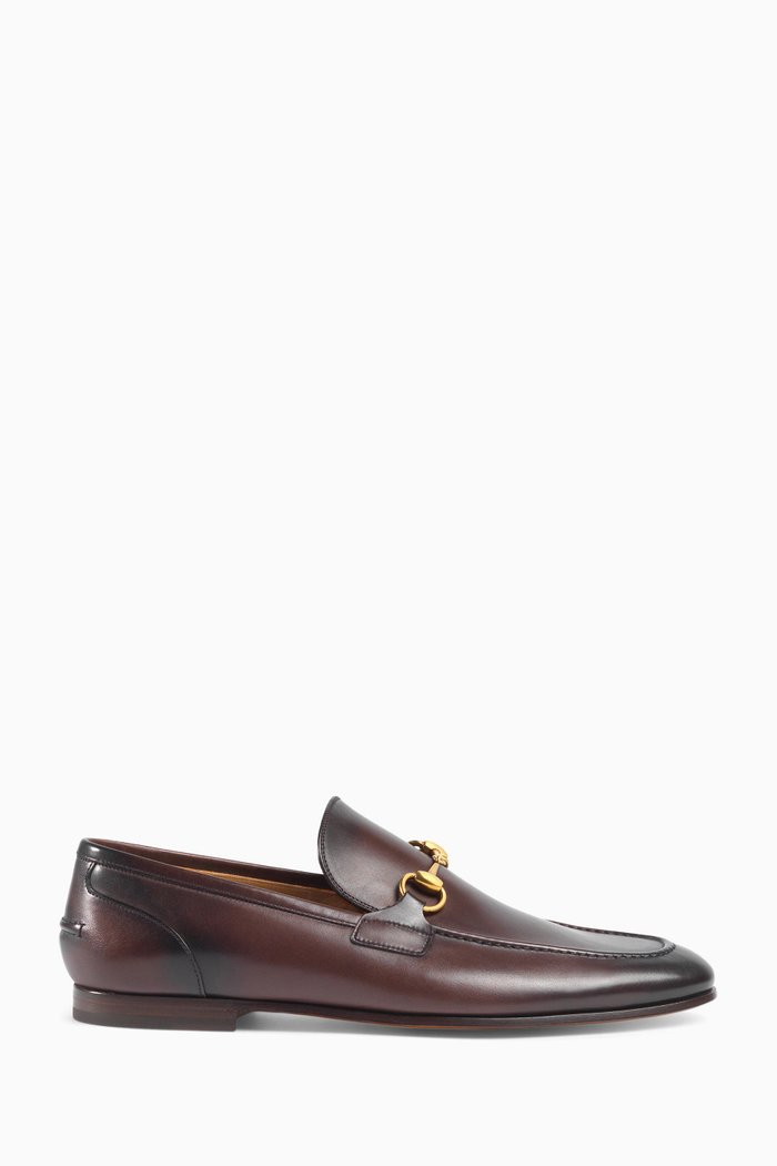 

Jordaan Horsebit Loafers in Leather, Brown