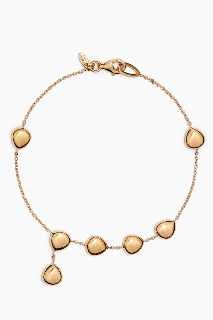 Classico Drops Dangling Motif Bracelet in 18kt Gold, Yellow