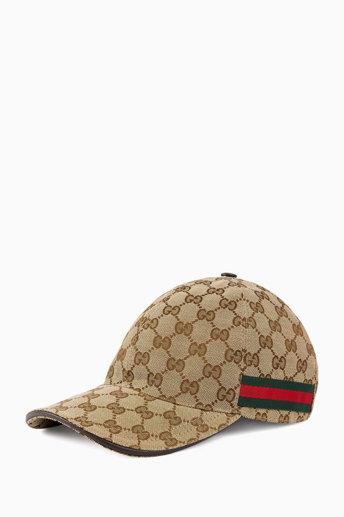 

GG Baseball Hat in Canvas, Multicolour