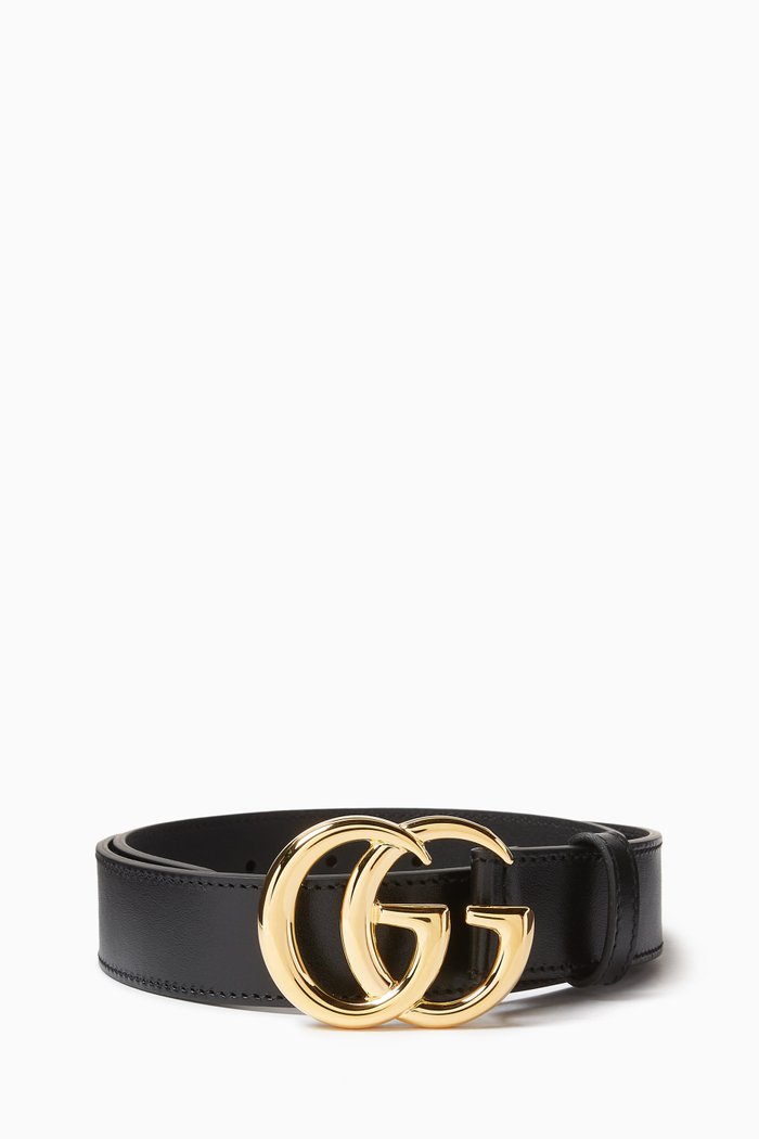 

GG Marmont Belt in Leather, Black