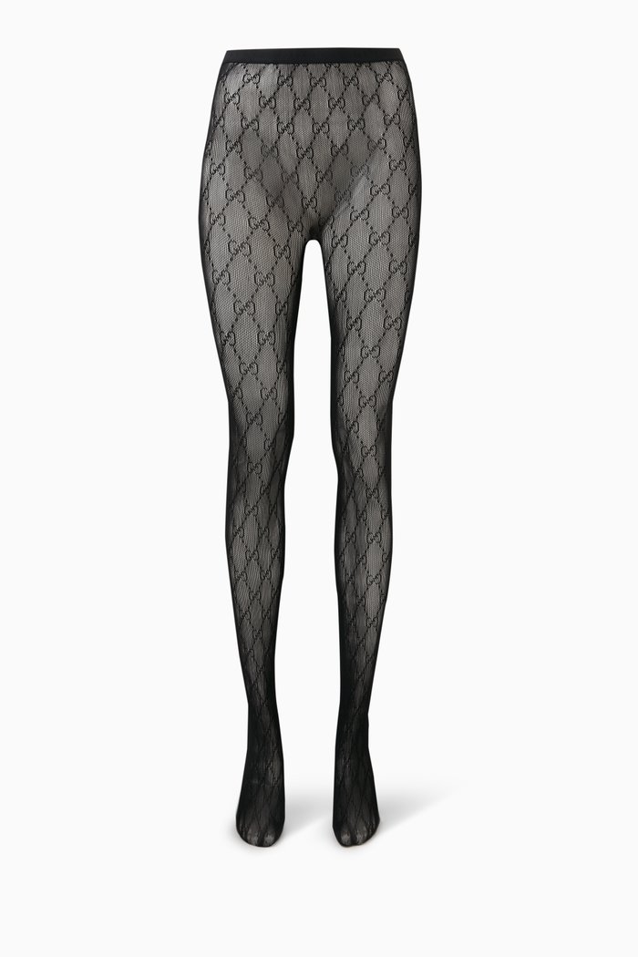

Interlocking G Tights, Black