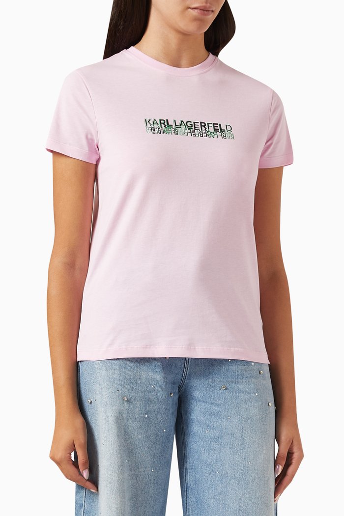 

Seasonal Logo T-shirt in Jersey, Purple