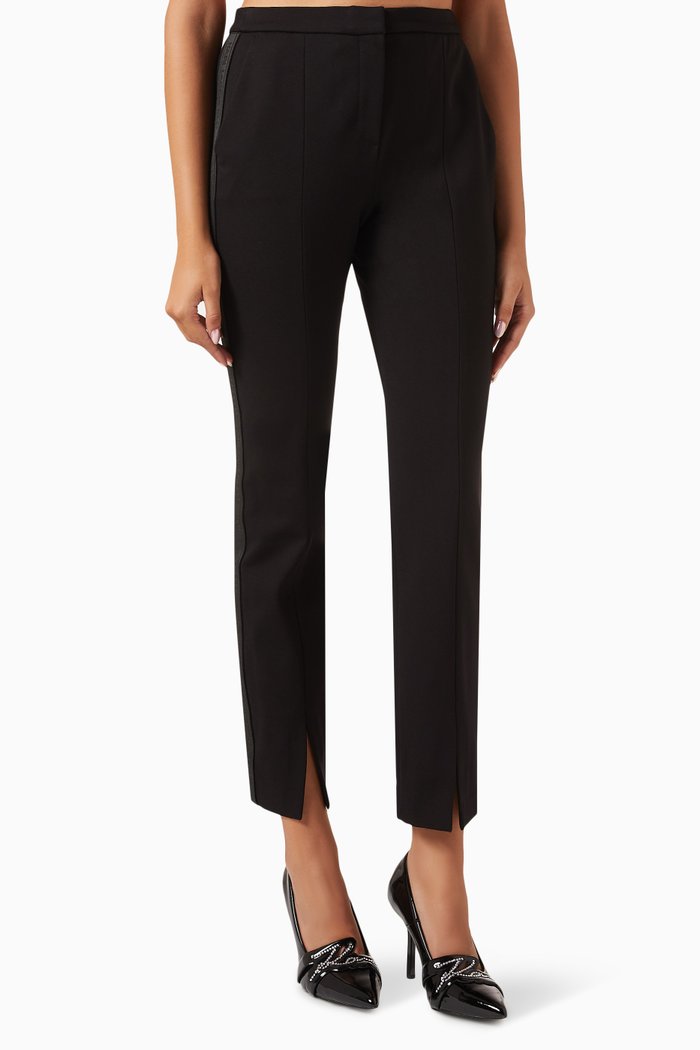 

Punto Pants in Stretch Cotton, Black