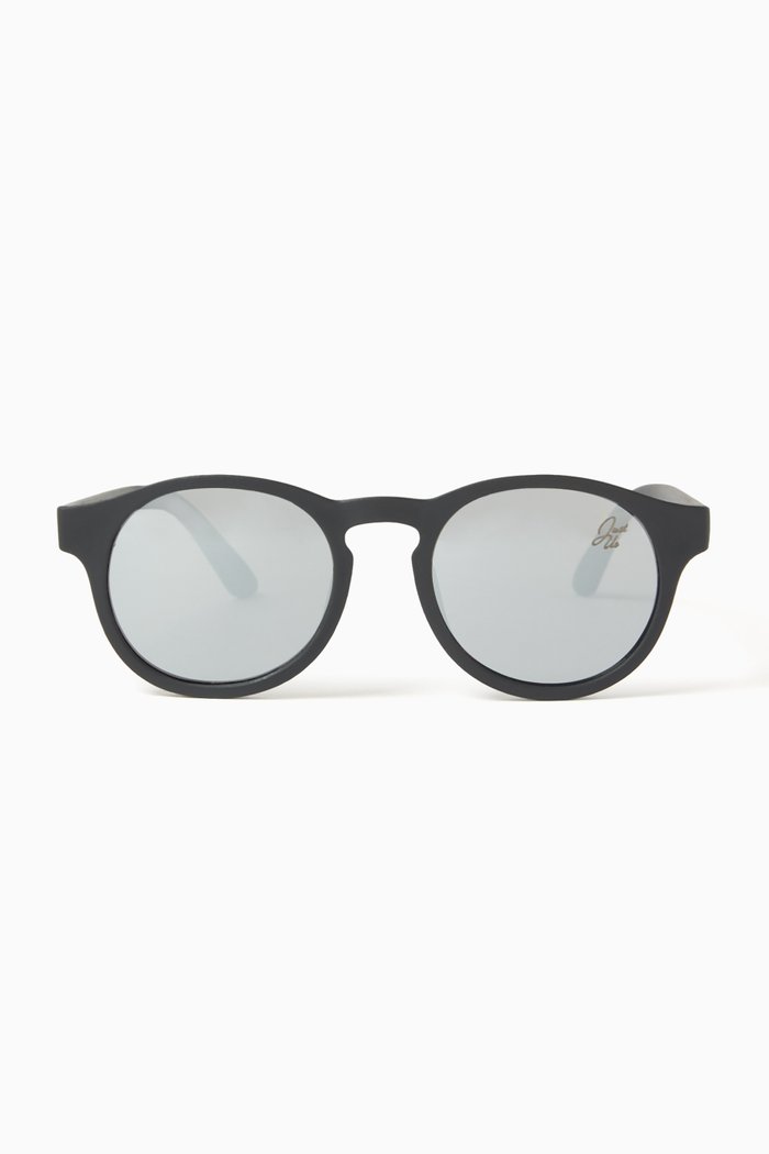 x Babiators© Round Sunglasses in Rubber, Black