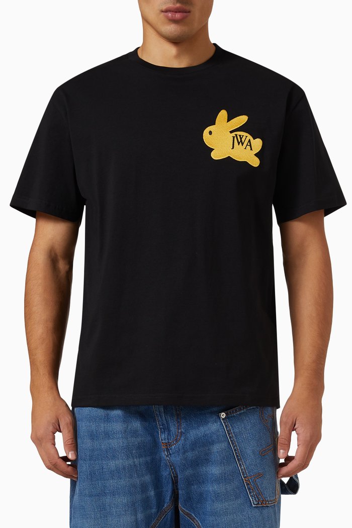 

Bunny T-shirt in Cotton Jersey, Black
