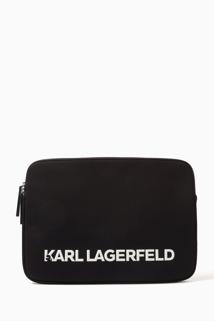 

K/Skuare Laptop Sleeve Handbag in Neoprene, Black