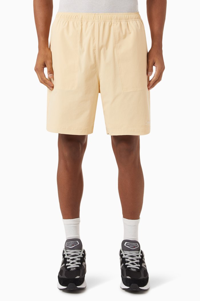 

Tyler Logo Shorts in Nylon Stretch, Neutral
