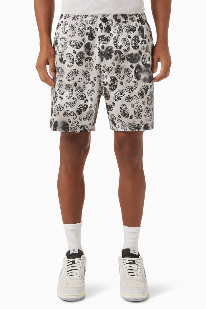 

Ambrose Paisley Shorts in Tencel-cotton Blend, Multicolour