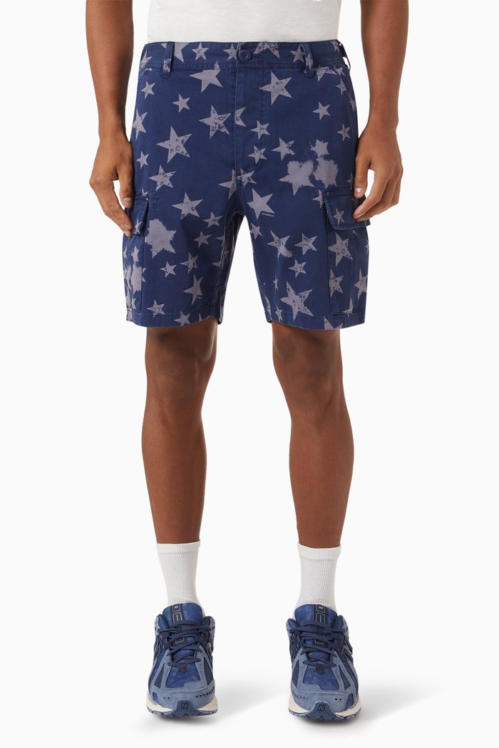 

Balugo Sunbaked Cargo Shorts in Cotton, Blue