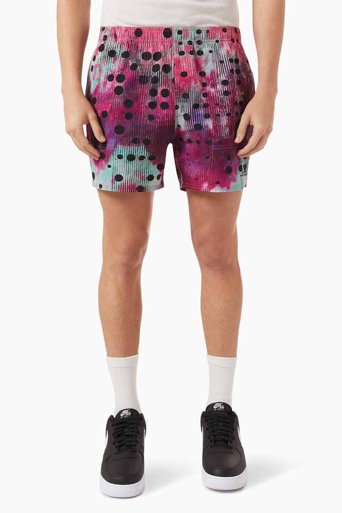 

Talley Dots Swim Shorts in Stretch Cotton Nylon, Multicolour