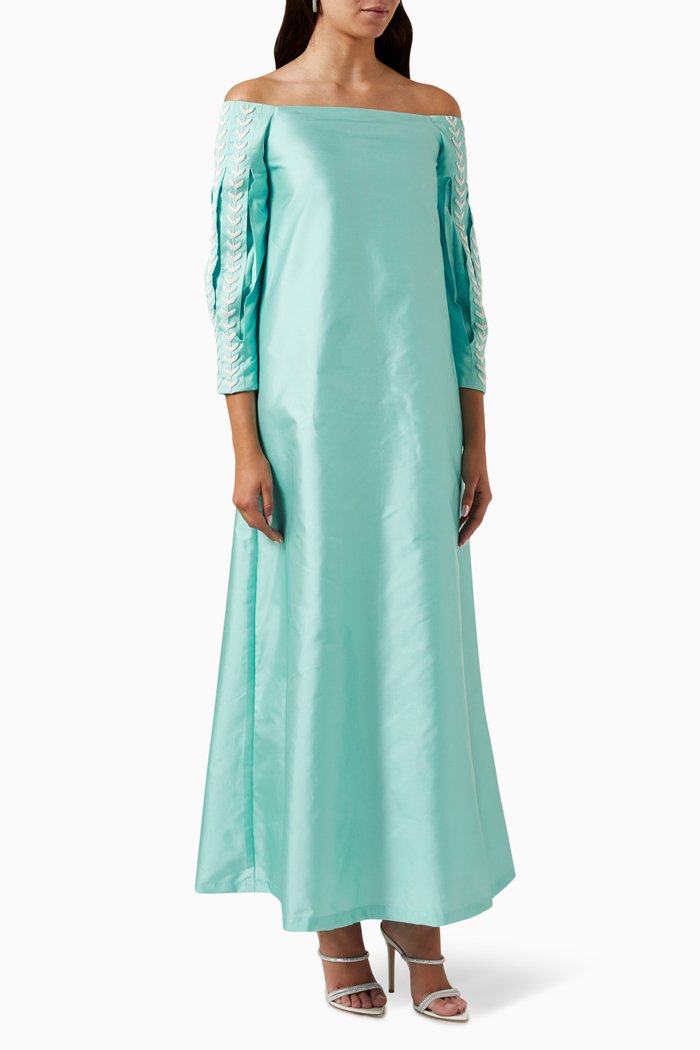 

Off-Shoulder Dress, Blue