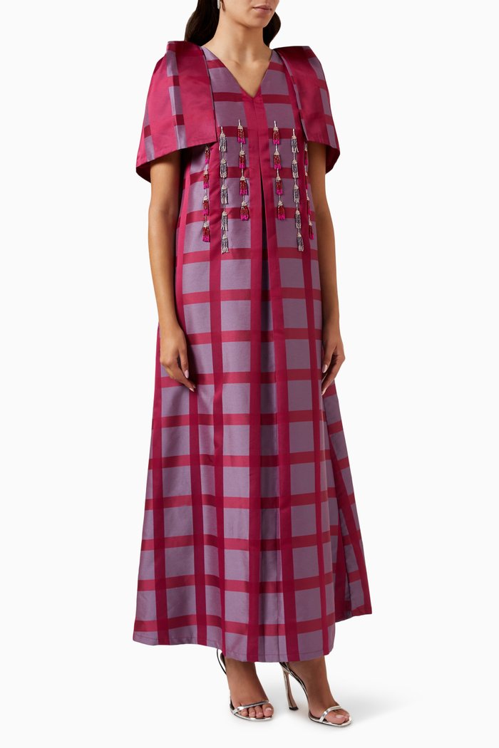 

Beaded Tassel Dress, Pink