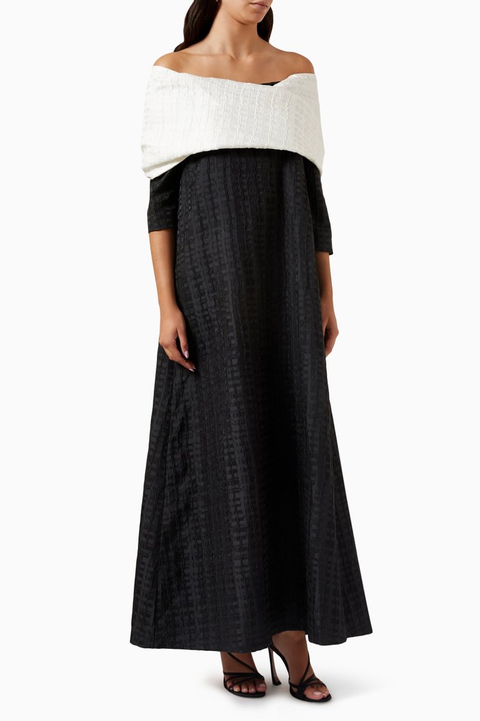 

Off-shoulder Dress, Black