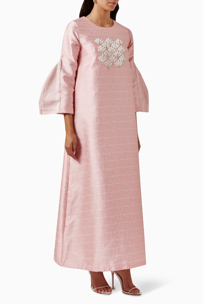 

Floral Beaded Dress, Pink