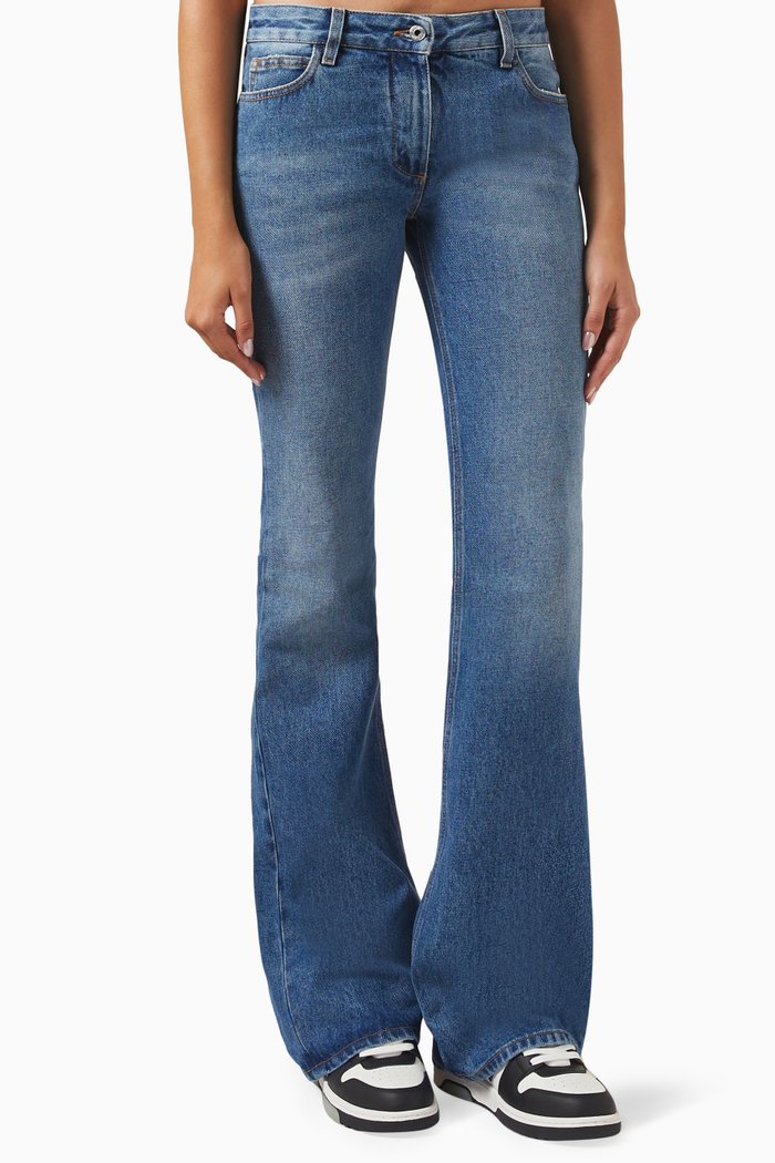 

Slim-fit Flared Jeans, Blue