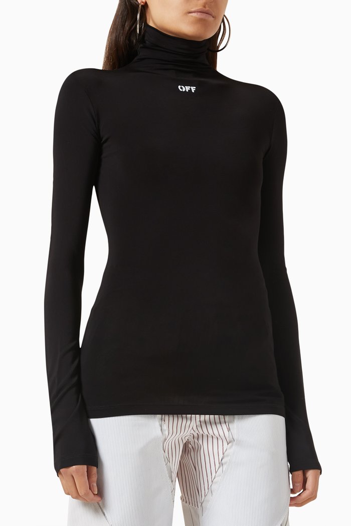 

Logo Top in Jersey, Black