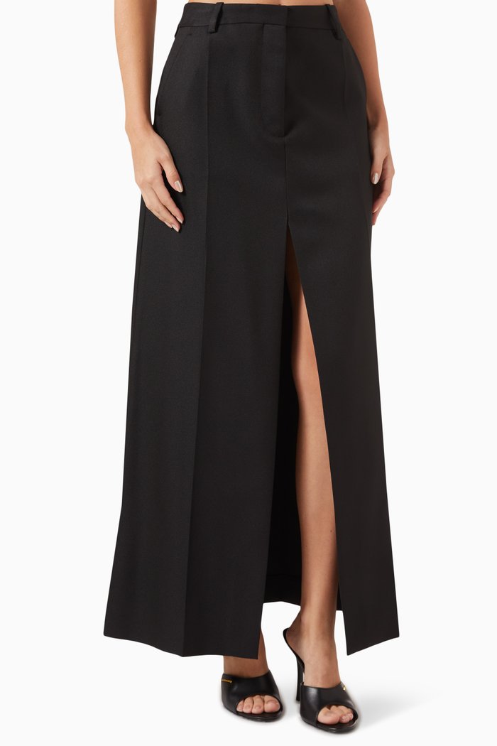 

Maxi Skirt in Recycled-polyester, Black