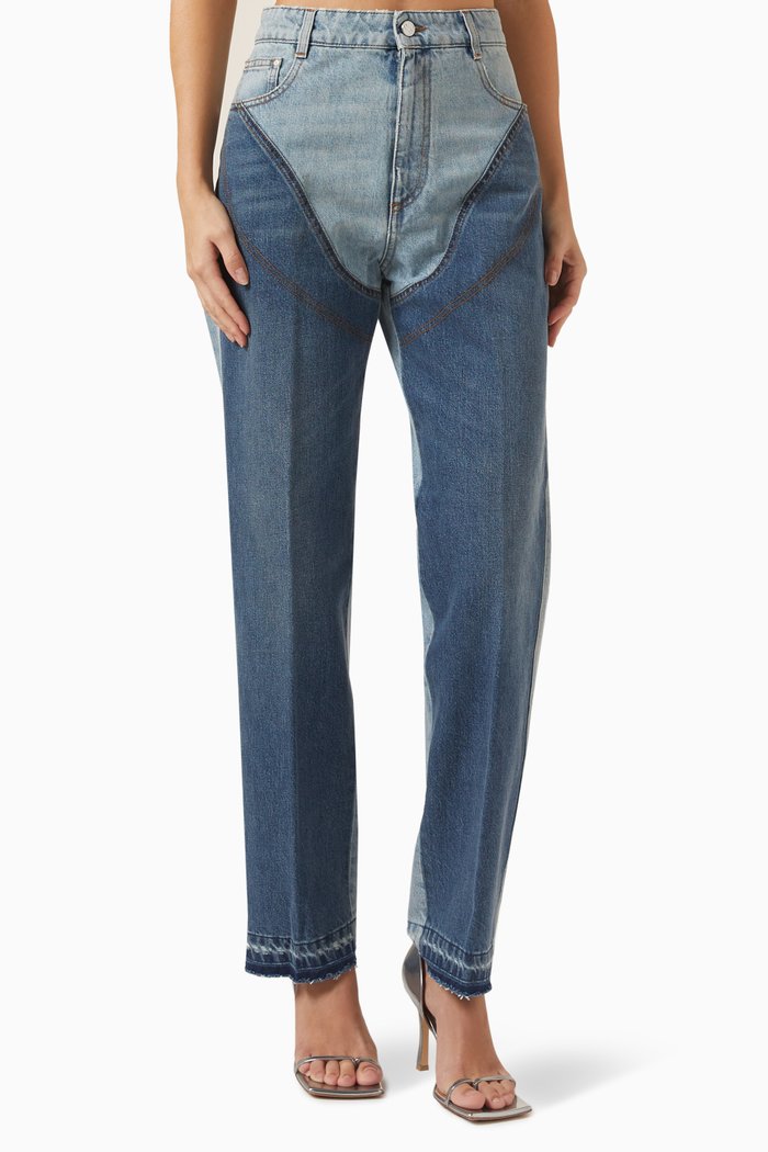 

Double Vintage Tones Chap Jeans in Denim, Blue