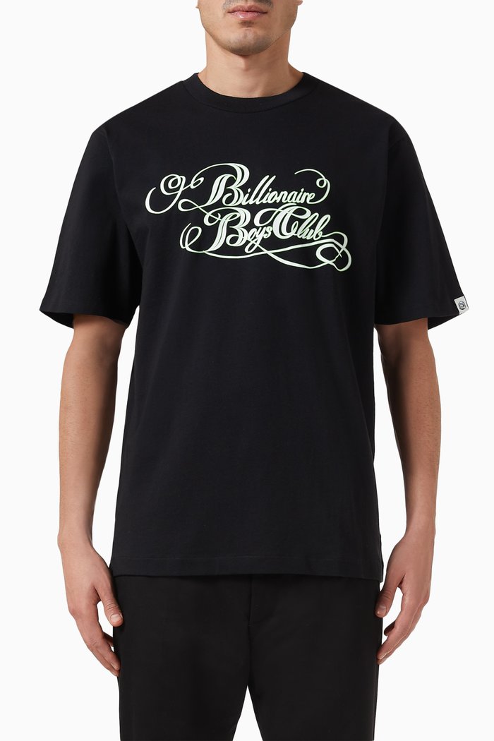 

Calligraphy-print T-shirt in Cotton-jersey, Black
