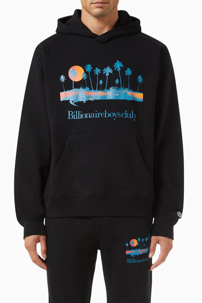 

Everglade Hoodie in Cotton-fleece, Black