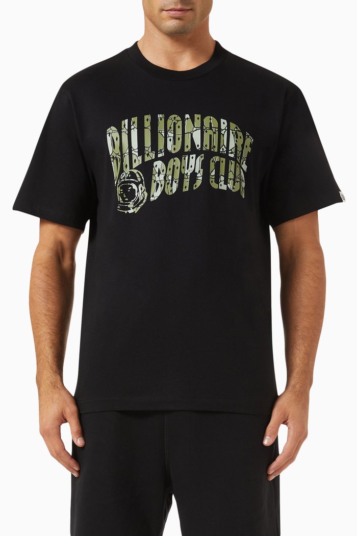 

Gator Camo Arch Logo T-shirt in Cotton-jersey, Black