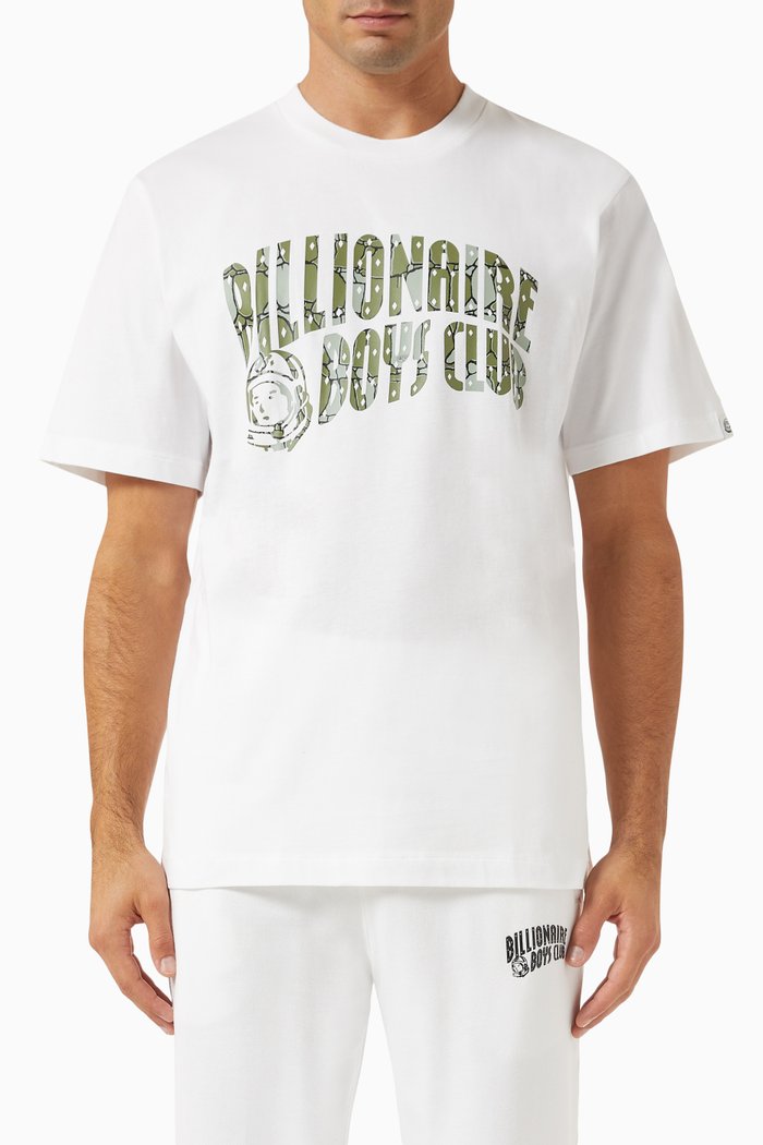 

Gator Camo Arch Logo T-shirt in Cotton-jersey, White
