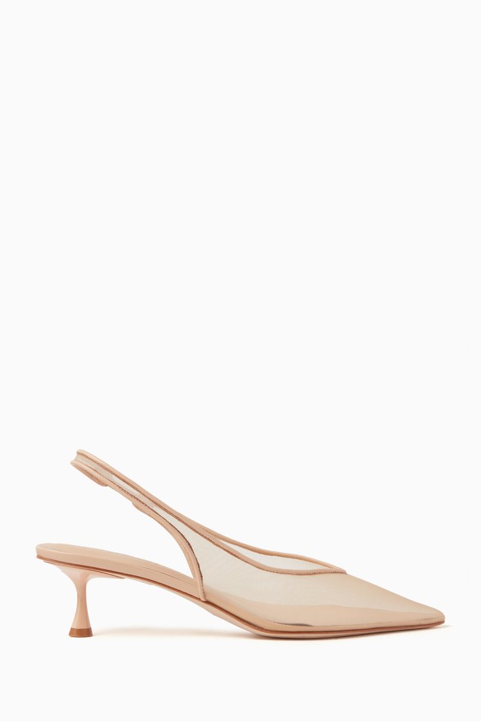 

Razor 50 Slingback Pumps in Mesh, Neutral