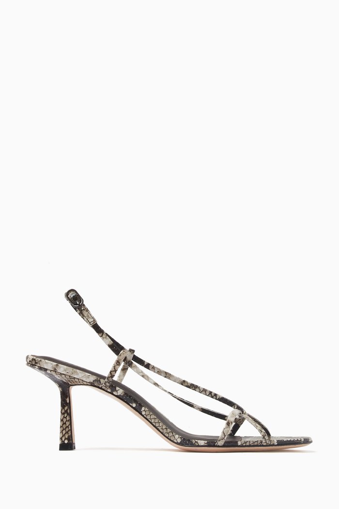 

Entwined 70 Strappy Sandals in Sheep Nappa Leather, Neutral