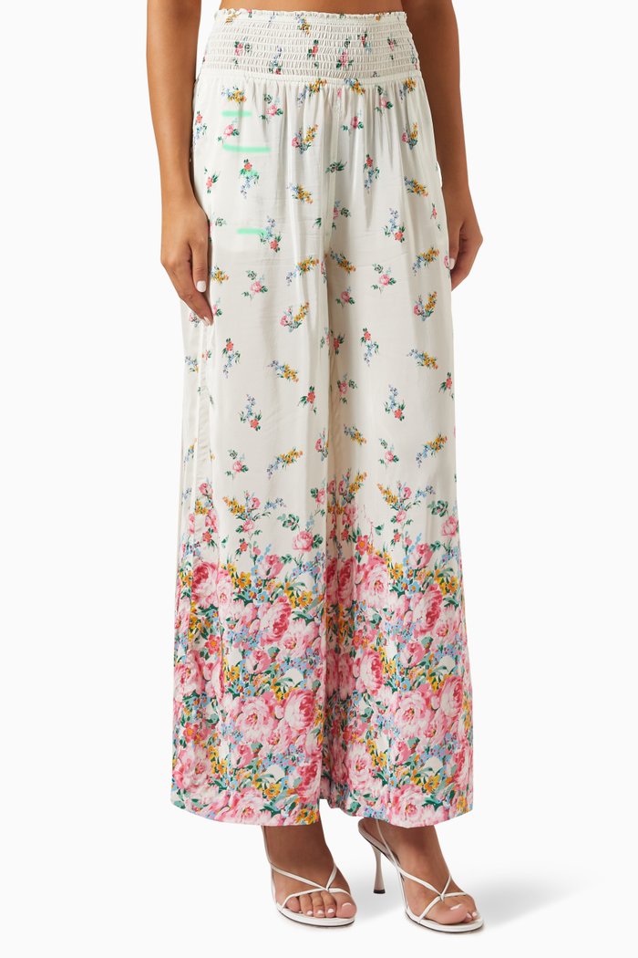 

Printed Pants in Viscose, Neutral