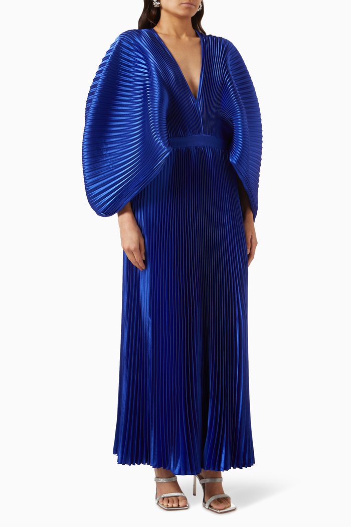 

Versailles Gown in Satin, Blue