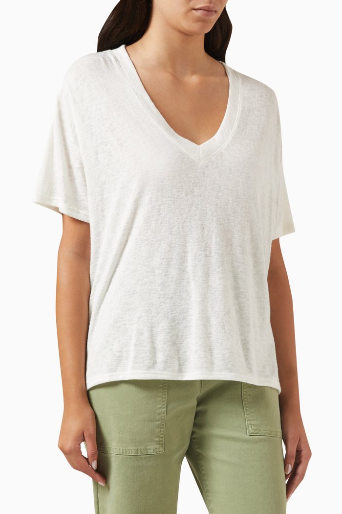 

Chase T-shirt in Brushed Slub-jersey, White