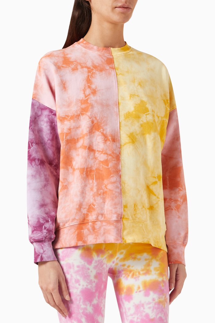

Bhodi Tie-dye Sweatshirt in Cotton-fleece, Pink
