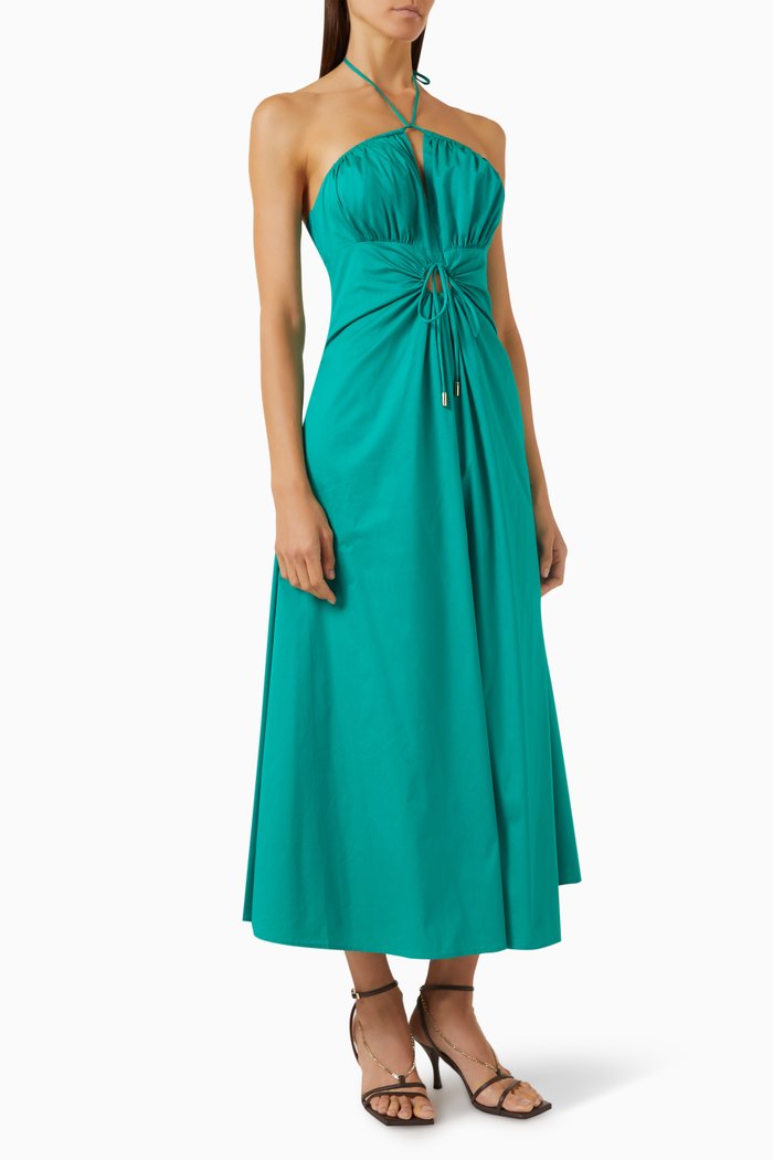 

Status Cut-out Midi Dress, Green