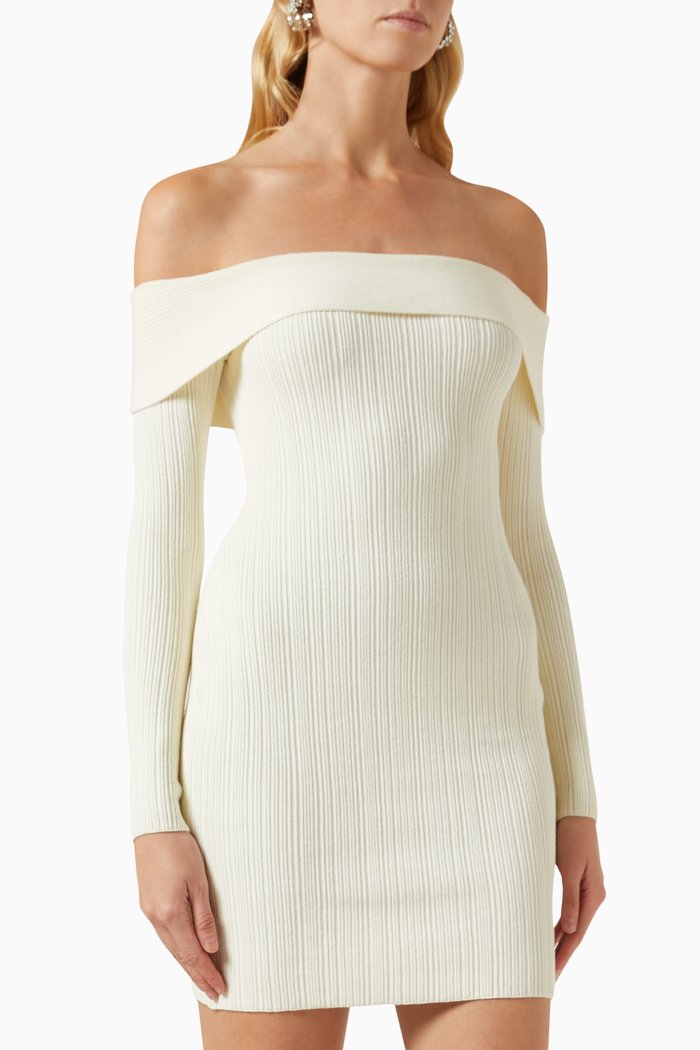 

Yani Mini Dress in Jersey, White