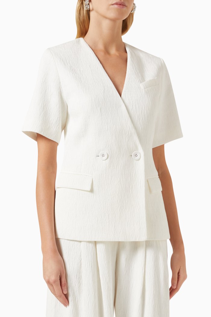 

Kathleen Top in Wool, White