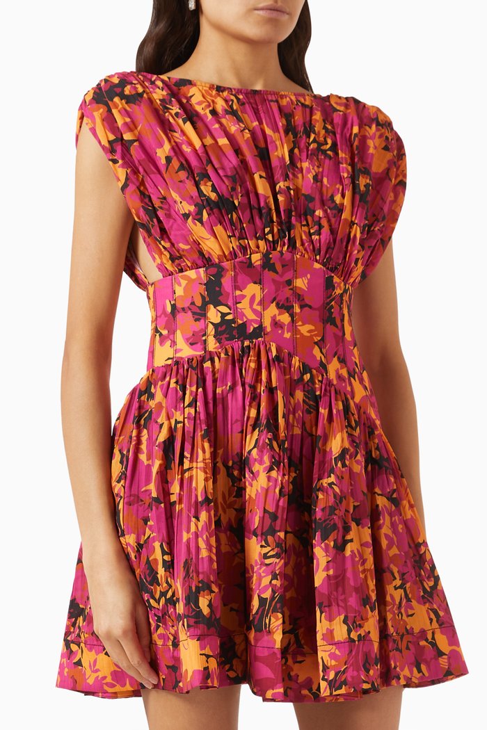 

Clifton Floral-print Mini Dress, Multicolour