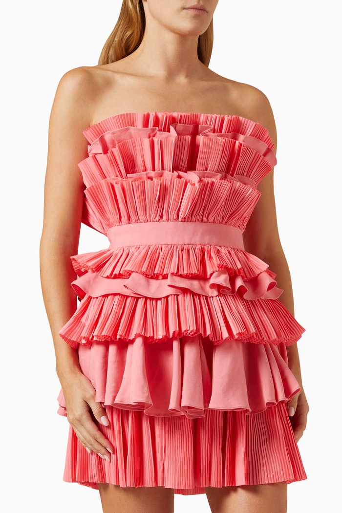 

Elsher Mini Dress in Viscose Blend, Pink