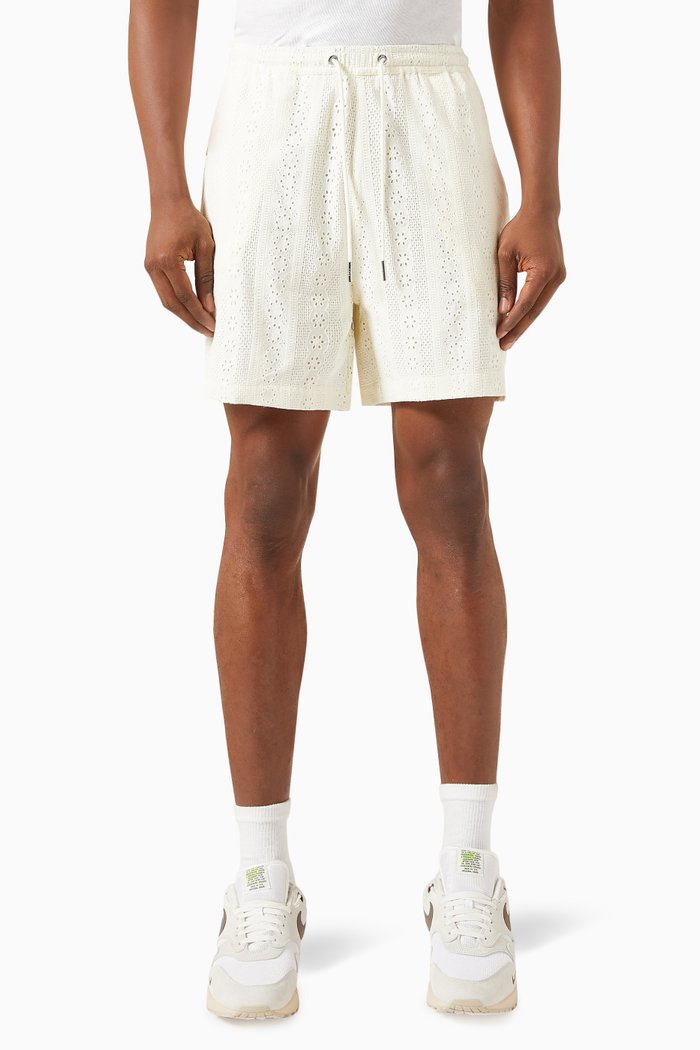 

Belmont Eyelet Shorts in Cotton, Neutral