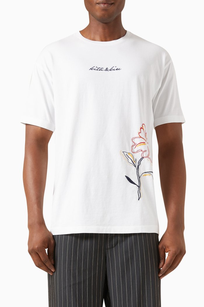 

Kith & Kin Begonia T-shirt in Cotton-jersey, White