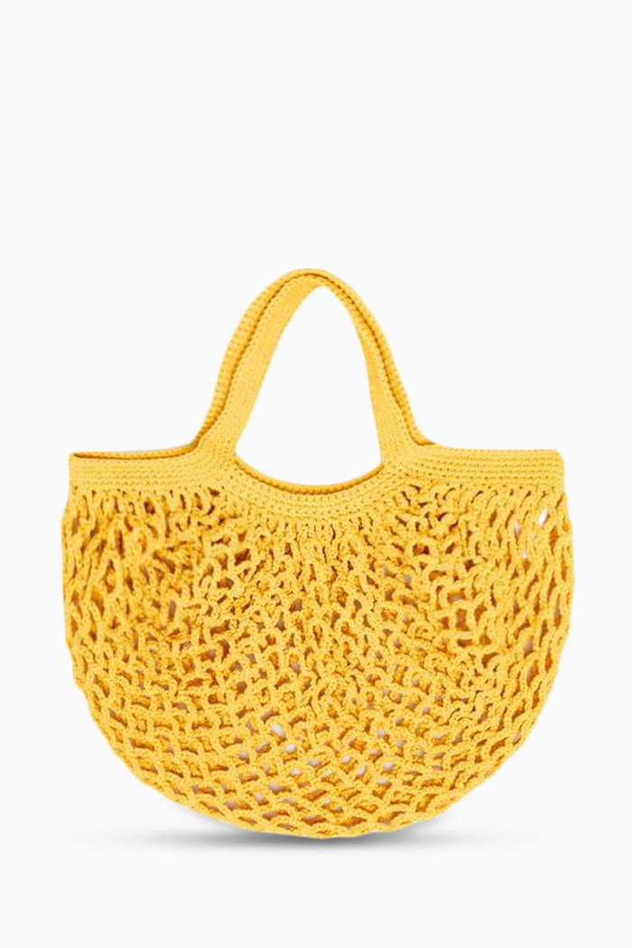 

Large Maximum Net Bag in Recycled Cotton, Yellow