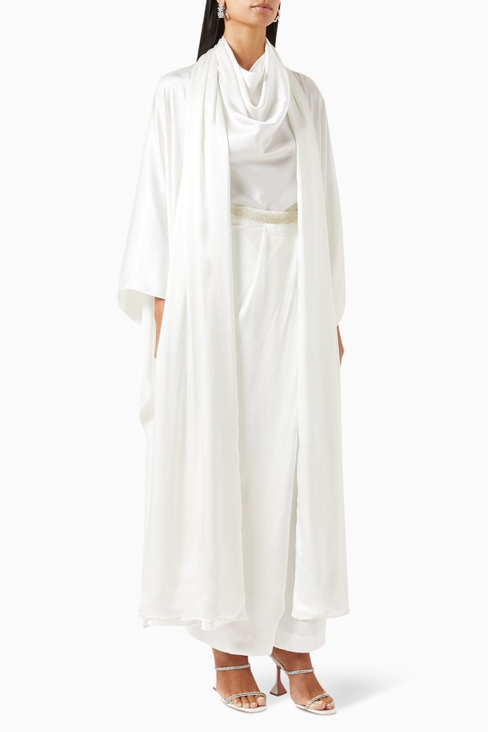 

3-piece Camelia Set in Crepe-silk, White