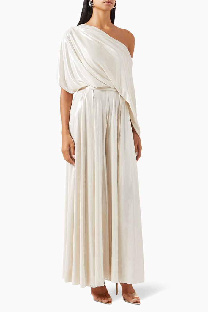 

2-piece Glory Set in Stretch-lamé, Neutral
