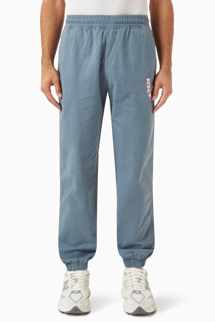 

Soft Serve Track Pants in Cotton-canvas, Blue