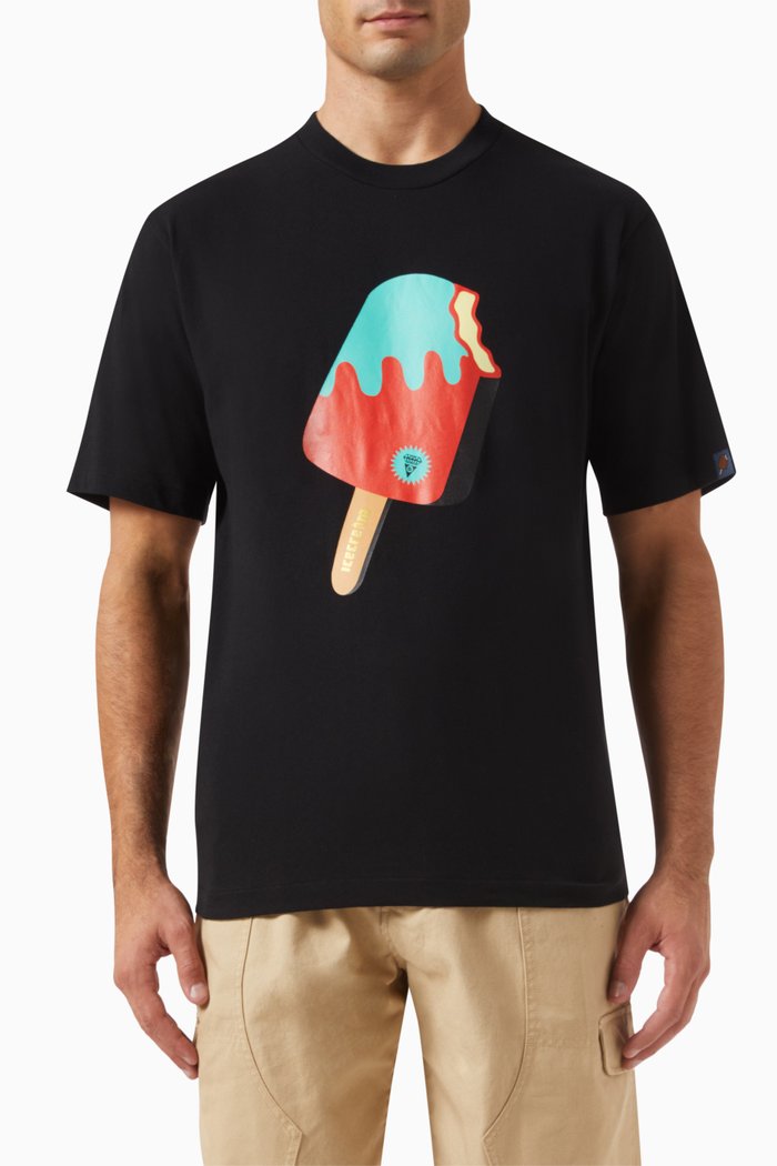 

Popsicle T-shirt in Cotton-jersey, Black