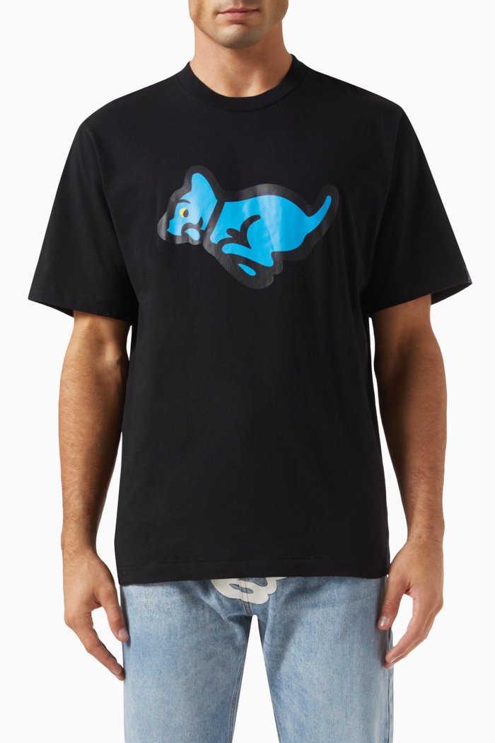 

Running Puppy T-shirt in Cotton-jersey, Black