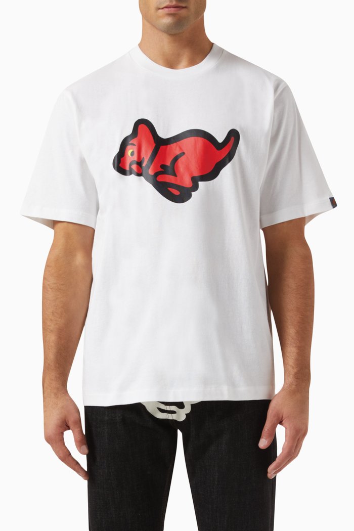 

Running Puppy T-shirt in Cotton-jersey, White