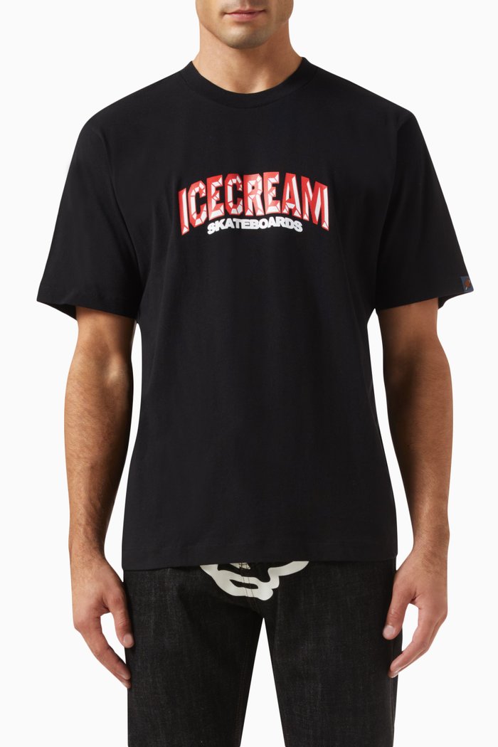 

Brick Logo T-shirt in Cotton-jersey, Black