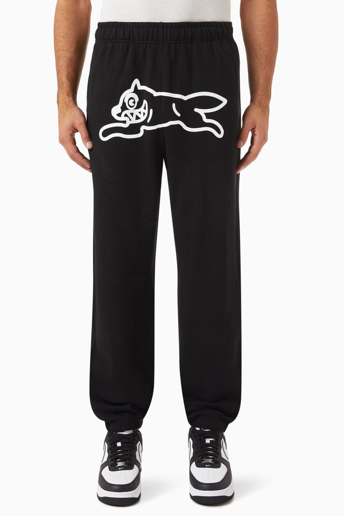 

Running Dog Sweatpants in Cotton-jersey, Black
