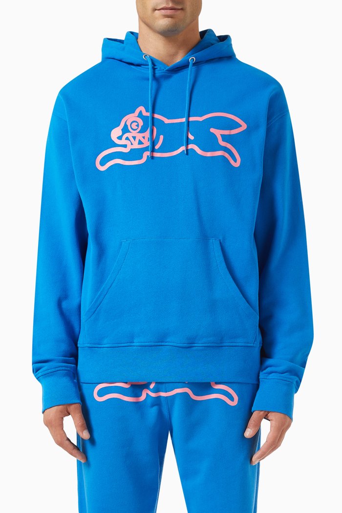 

Running Dog Hoodie in Cotton-jersey, Blue