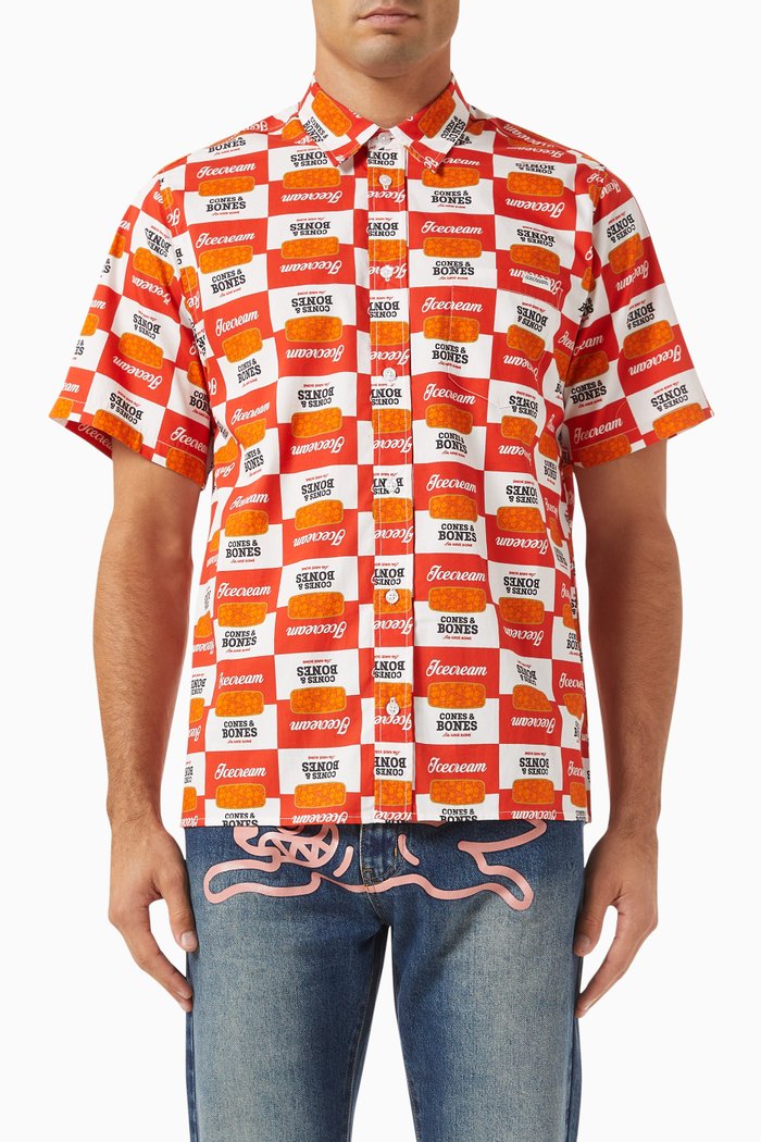 

Canned Goods Shirt in Cotton, Red